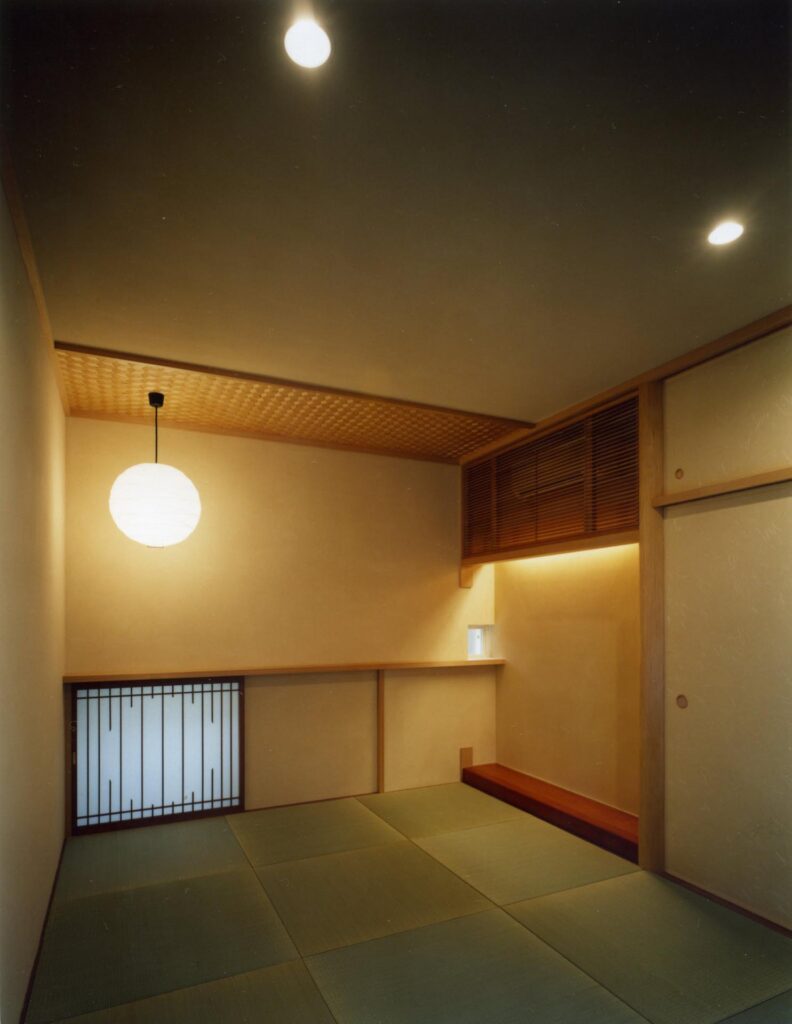 デザイナーハウス、和室、間接照明、和風照明、障子、畳、モダン住宅