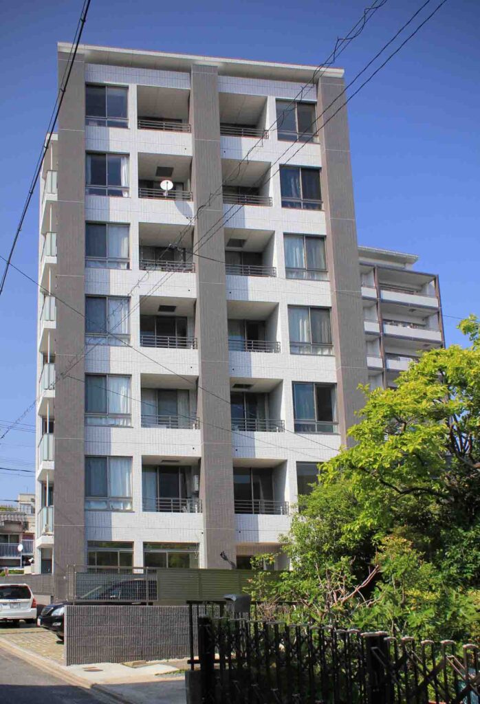 デザイナーズマンション、外観、タイル貼り、RC造、鉄筋コンクリート造、モダン、名古屋市、昭和区鶴舞