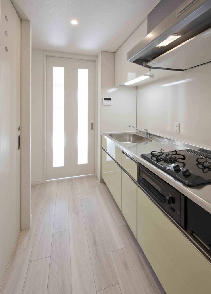 デザイナーズマンション、ワンルーム、キッチン、RC造、鉄筋コンクリート造、モダン、名古屋市、昭和区桜山