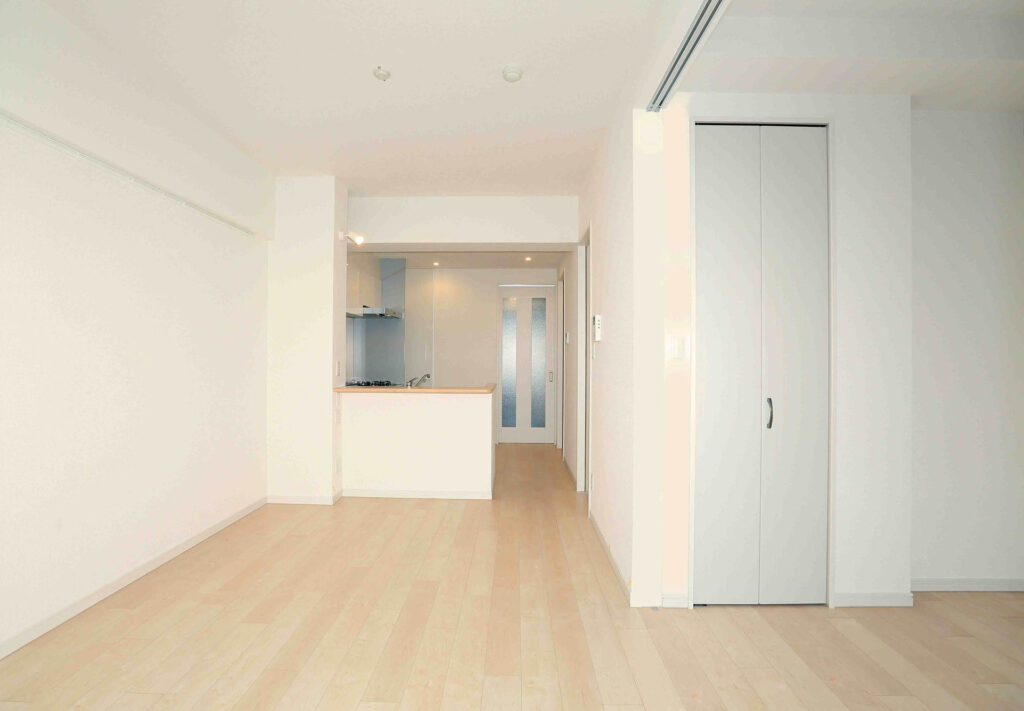 デザイナーズマンション、リビングダイニング、対面キッチン、RC造、鉄筋コンクリート造、モダン、名古屋市、昭和区鶴舞